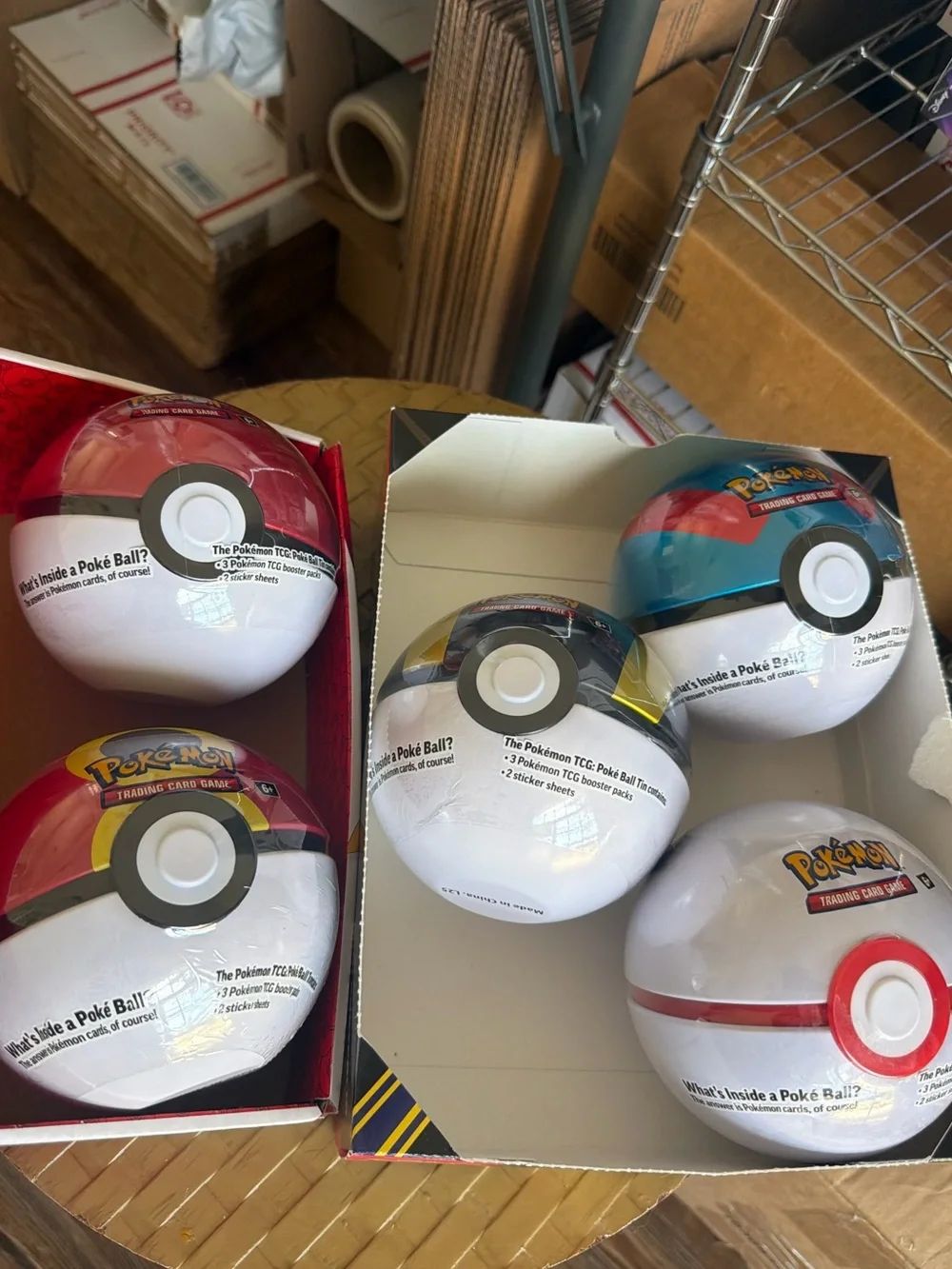 Pokemon TCG Collectible Poke Balls - Full Set of 5 Tins
